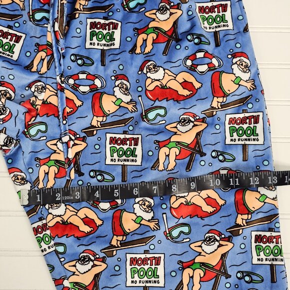Main & Local Men's Santa North Pool Party Jogger Style Pajama Pants Size L NWT - Picture 10 of 11